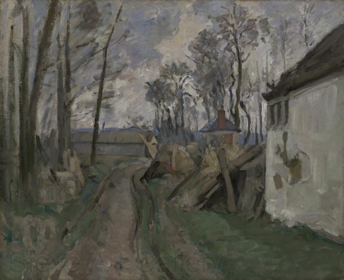 Paul Cezanne Village Road Near Auvers Norge oil painting art